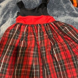 Chaps Black and Gray Dress